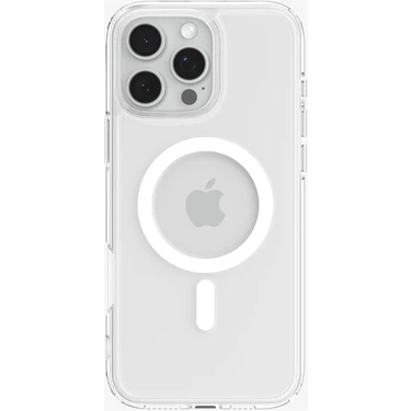 Spigen iPhone 16 Pro Max Kılıf Crystal Hybrid MagFit MagSafe özellikli White -