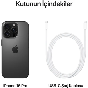Apple iPhone 16 Pro 128GB Siyah Fiyatı - Taksit Seçenekleri