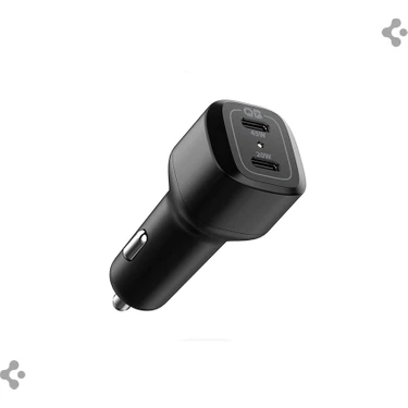 Spigen 65W USB-C 2 Port Araç içi Hızlı Şarj Aleti PPS Desteği Akım Korumalı Güç Adaptörü Çakmaklık