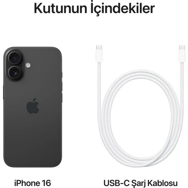 Apple iPhone 16 128GB Siyah Fiyatı - Taksit Seçenekleri