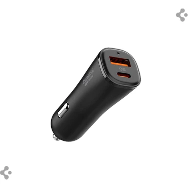 Spigen 48W USB-C 2 Port Araç içi Adaptör - Samsung PPS Destekli Hızlı Şarj Aleti iPhone & Android &