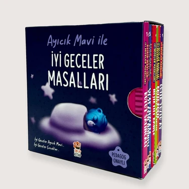 Ayıcık Mavi İle İyi Geceler Masalları Seti (7 Kitap) - Melek