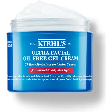 Kiehl's Ultra Facial Oil-Free Yağlı Ciltler Için 24 Saat Nemlendiren Gözenek Karşıtı Jel Krem 125