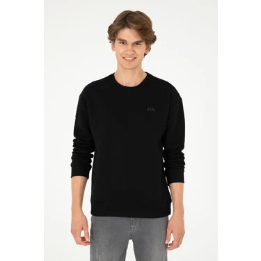 U.S. Polo Assn. Erkek Siyah Sweatshirt