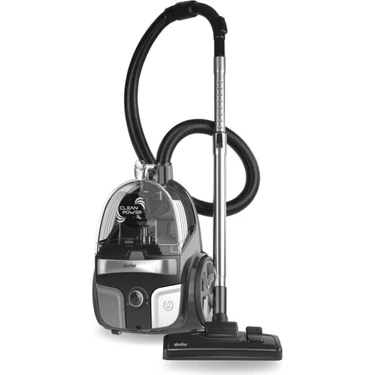 Simfer SK-6300 Clean Power Yatay Süpürge Gri 800 Watt Güçlü Emiş Teknolojisi ve 2.5 Litre Toz
