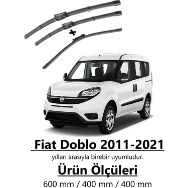 Inwells Fiat Doblo Ön Ve Arka Silecek Takımı