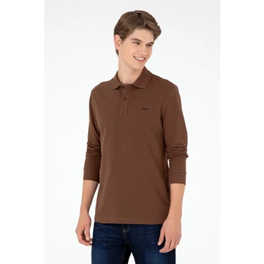 U.S. Polo Assn. Erkek Kahverengi Sweatshirt