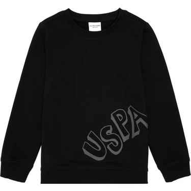 U.s. Polo Assn. Erkek Çocuk Siyah Sweatshirt