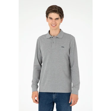 U.s. Polo Assn. Erkek Gri Melanj Sweatshirt