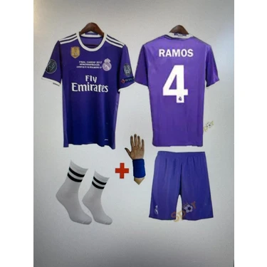 Sidas Sergio Ramos Mor 2017 Cardif Ligi Real Madrid 4 Lü Set Çocuk