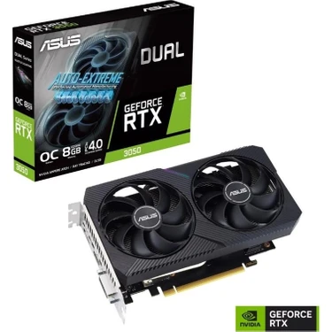 Asus Geforce DUAL-RTX3050-O8G V2 8gb Gddr6 128BIT 1xhdmı 3xdp 1xdvı Ekran