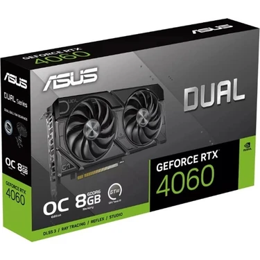 Asus Geforce DUAL-RTX4060-O8G-EVO 8gb Gddr6 128BIT1XHDMI 3xdp Ekran