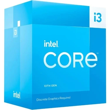 Intel Core Cı3 13100F 3.40GHZ 12MB 1700P Fanlı