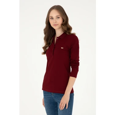 U.s. Polo Assn. Kadın Bordo Sweatshirt