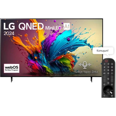 LG 86QNED91T6A  86" 218 Ekran Uydu Alıcılı 4K Ultra HD webOS Smart MiniLED