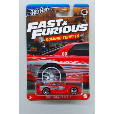 Hot Wheels 1995 Mazda Rx-7 Dominic Toretto Fast And Furious 2024 Model