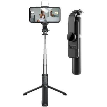 Torima Q02S Çok Amaçlı Tripod Kumandalı Işıklı Selfie Çubuğu