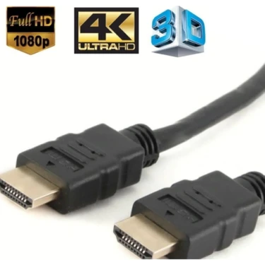 Ramtech Siyah Renk Hdmı Tv Kablosu 3D Gold Uçlu 28AWG HDMI (3d 4K Ultra Full Hd