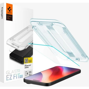 Spigen iPhone 16 Pro Cam Ekran Koruyucu Kolay Kurulum GLAS.tR EZ Fit Slim HD -