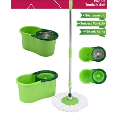 Mediterian Mozart Mikrofiber Süper Mop Set 360 Temizlik Seti Fiyatı