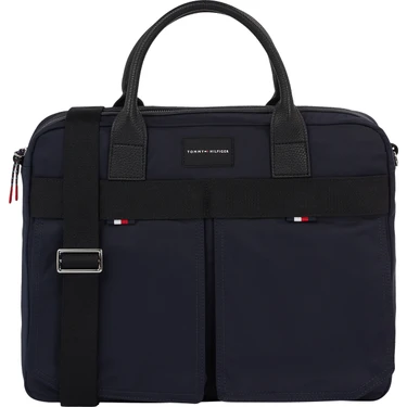 Tommy Hilfiger Lacivert Erkek Laptop Çantası Th Func Nylon Computer