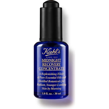 美容液 Kiehl's Midnight Recovery Concentrate Kiehl's Midnight Recovery Gece Serumu 30 ml Cildi Yenileyici Fiyatı