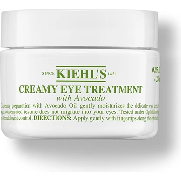 Kiehl's 28 ml Avokado Yağlı Göz Kremi Yoğun Nemlendirme Özelliği ile Göz Çevresini