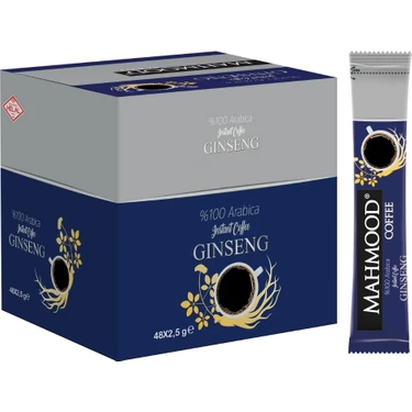 Mahmood Coffee Arabica Ginseng Aromalı Çözünebilir Granül Kahve 2,5g x