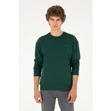 U.S. Polo Assn. Erkek Koyu Yeşil Sweatshirt