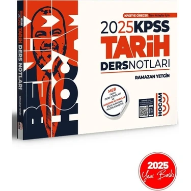 Benim Hocam Yayınları 2025 KPSS Tarih Ders