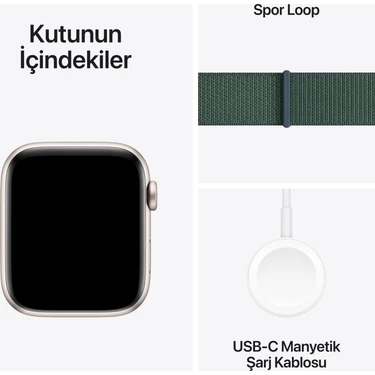Apple Watch Se Gps + Cellular 40MM Starlight Aluminium Case With Lake Green Sport