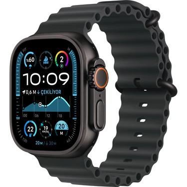 Apple Watch Ultra 2 GPS + Cellular 49mm Siyah Titanyum Kasa ve Siyah Ocean