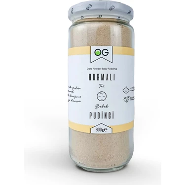 OG natural Hurmalı Bebek Pudingi 300 Gr +7