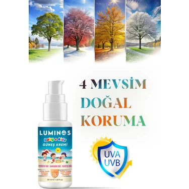 Luminos Bebeklere ve Çocuklara Özel Doğal Formül Spf 50+ Güneş Kremi 50