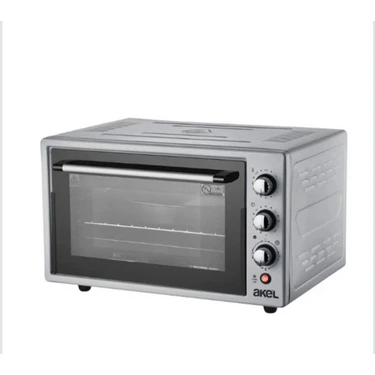 Akel AF280LF 32 Lt Gri Midi Fırın, İç Aydınlatmalı, Turbo Fanlı,  Zaman ve Isı Ayarlı, 2 Tepsi, Tel