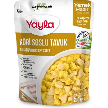 Yayla Yemek Hazır Köri Soslu Tavuk 200