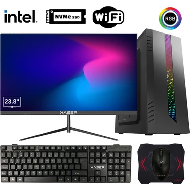 Xaser Tetrix X5 I5 4570 16GB Ram 512GB M.2 Nvme SSD 23.8" Monitör Ofis Hazır