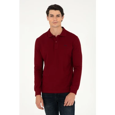 U.S. Polo Assn. Erkek Bordo Sweatshirt