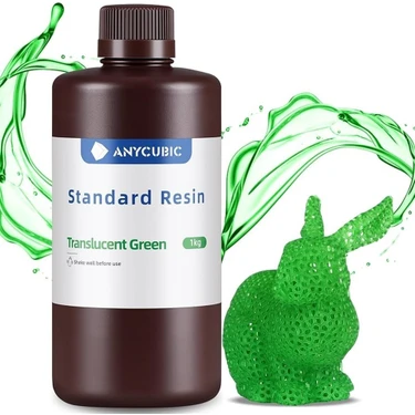 Anycubic  Anycubic Standart Reçine Hd Yarı Saydam Yeşil 1