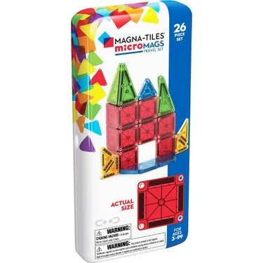 MAGNA-TILES® - Travel Set - Seyahat Seti Manyetik Bloklar - 26