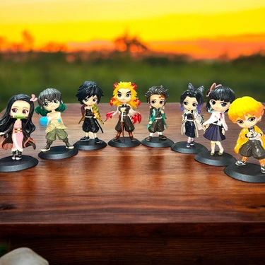 Vıp Demon Slayer 8'li Karakter Set Anime Set 13 cm Demon Fiyatı