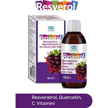 Armin Resverol Resveratrol ve Quercetin İçeren Sıvı Takviye Edici Gıda 150