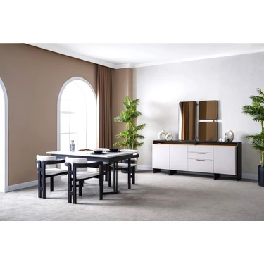 Gazzini Furniture Narvik Iskandinav Still T Model Ahşap Fiyatı