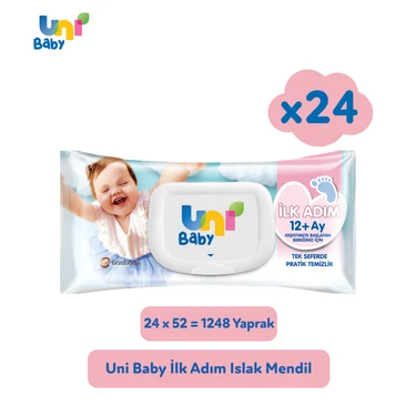 Uni Baby Ilk Adim Islak Mendil 24x52 (1248