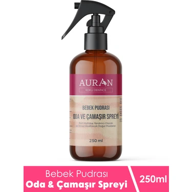 Bebek Pudrası Parfümlü Oda ve Çamaşır Spreyi Ortam ve Kumaş Kokusu Baby Powder Room Spray