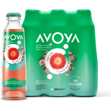 AVOYA MADEN SUYU ÇİLEK GÜL 200 ML * 24 ADET