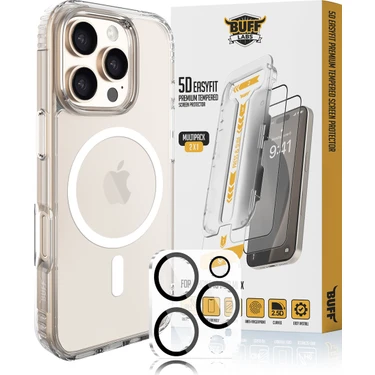 Buff Apple iPhone 16 Pro Max Avantaj Paket - Magsafe Kılıf + Ekran Koruyucu + Lens