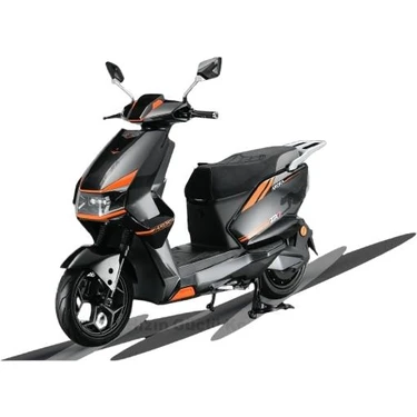 Arora Zr7 Siyah/Turuncu Iki Tekerlekli Moped 72v35 Ah Batarya 298 Kg Taşıma