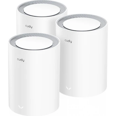 Cudy M1800 3-Pack AX1800MBPS 2.4/5ghz Ap/re/wısp Gigabit Mu-Mımo Kablosuz 3'lü Mesh Wi-Fi 6