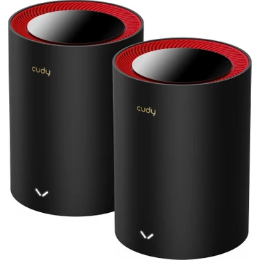 Cudy M3000 2-Pack AX3000MBPS 2.4ghz/5ghz Ap/re/wısp 2.5ge Mu-Mımo Kablosuz 2'li Mesh Wi-Fi 6